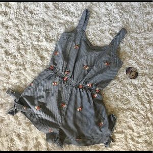 Gingham Romper